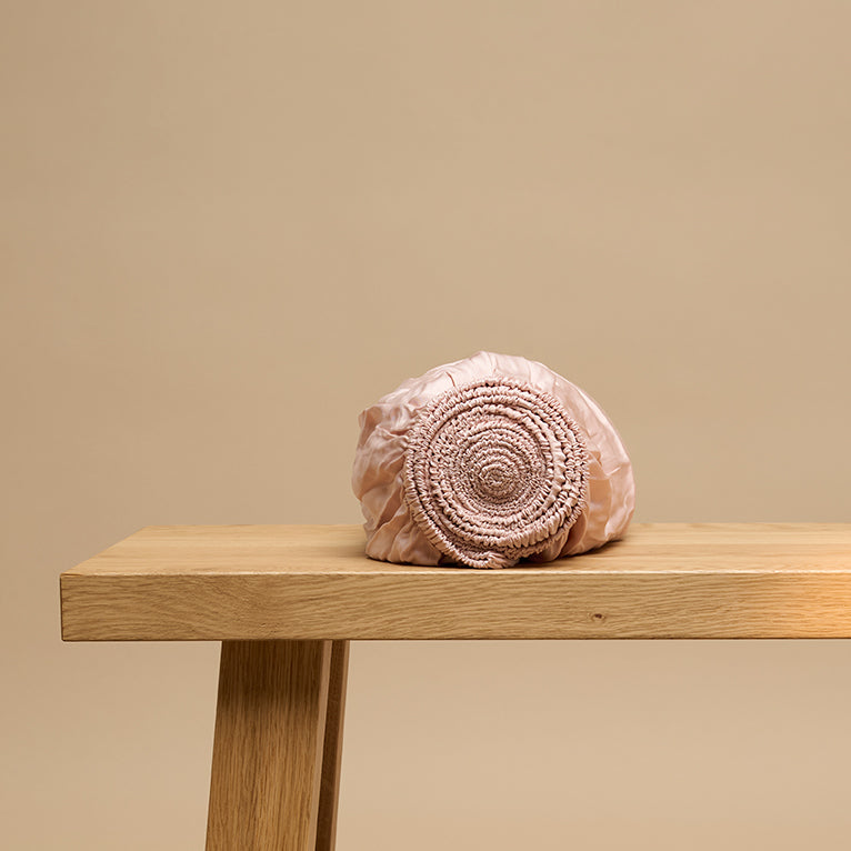 Eco Bamboe Hoeslaken Powder peach