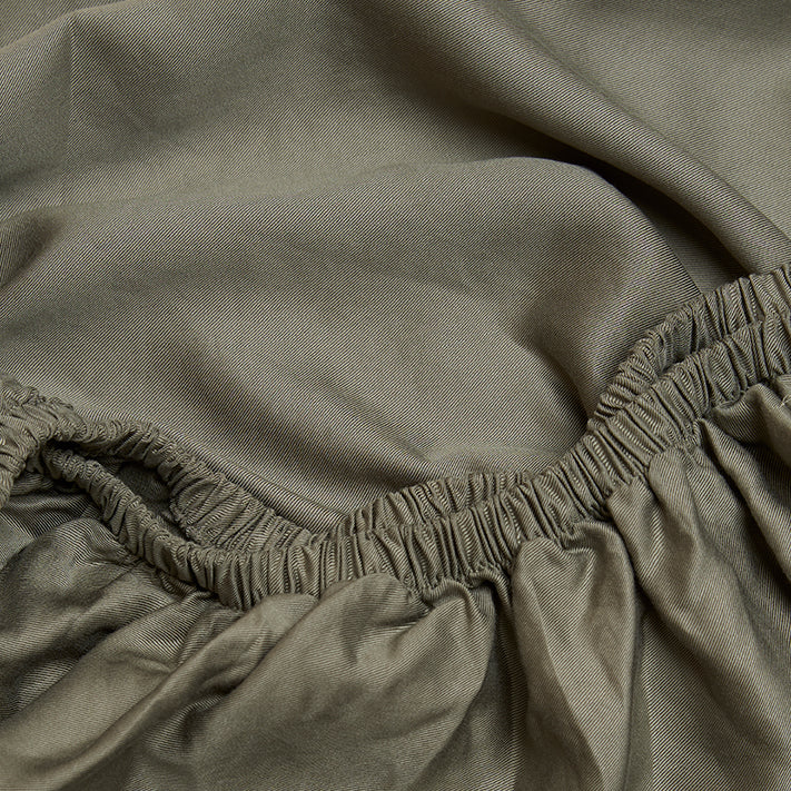 TENCEL™ Twill Hoeslaken Olijfgroen