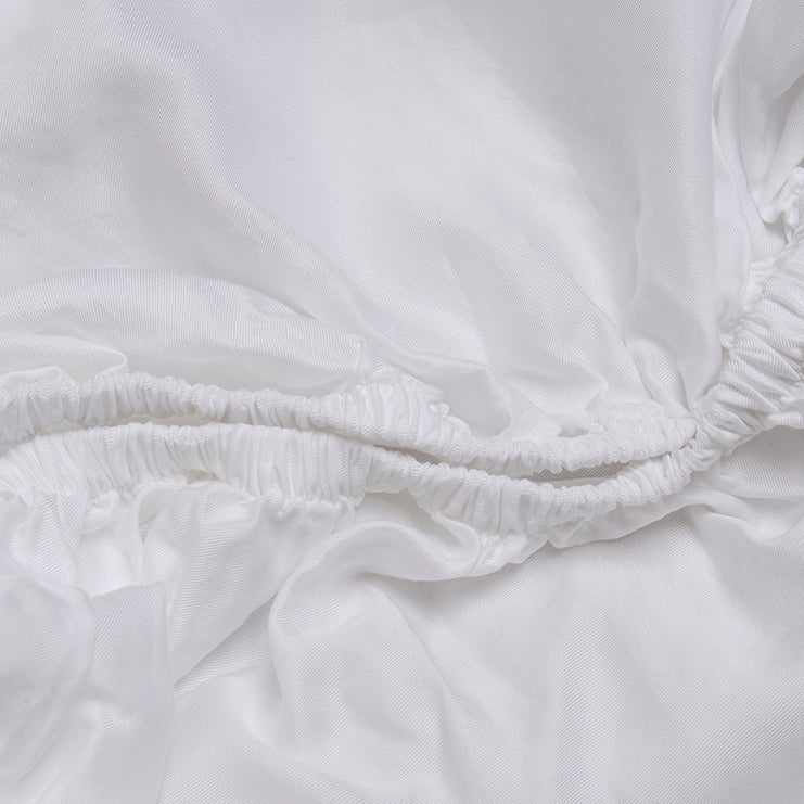 TENCEL™ Twill Hoeslaken Wit