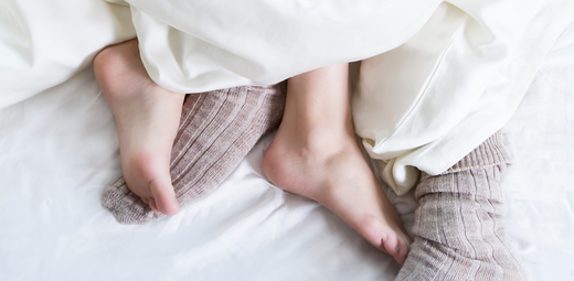 Slecht slapen door koude voeten