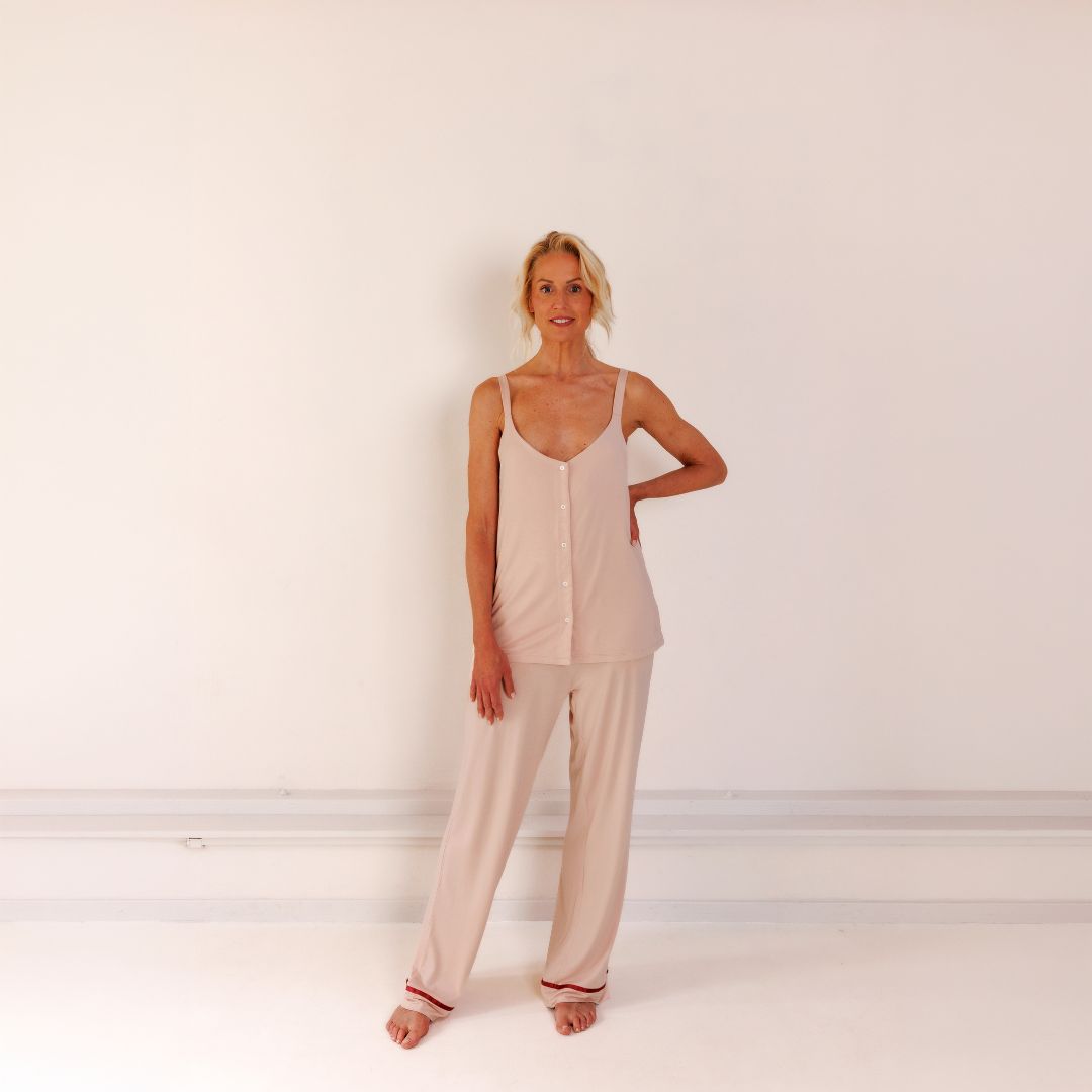 TENCEL™ Pyjama Set Kort/Lang Dames Powder Peach