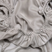 Hoeslaken met elastiek van Tencel in de kleur taupe