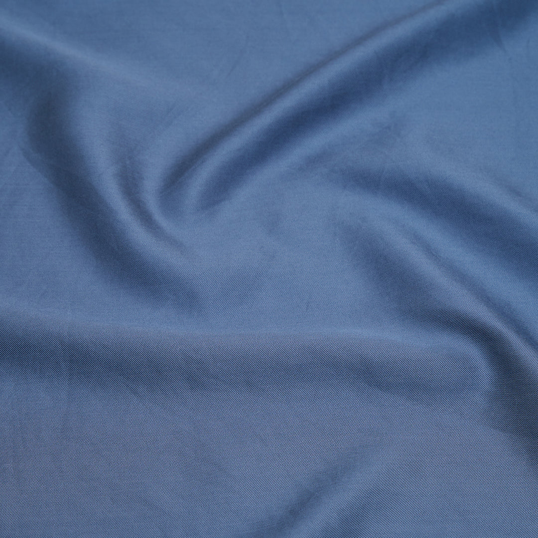 Stof van TENCEL™ Twill in de kleur Donker Blauw 