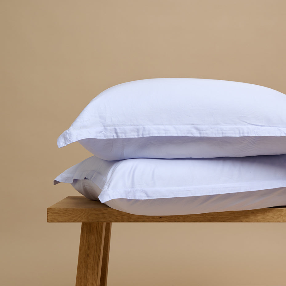 Twee TENCEL™ Twill kussenslopen in Lavendel Blauw