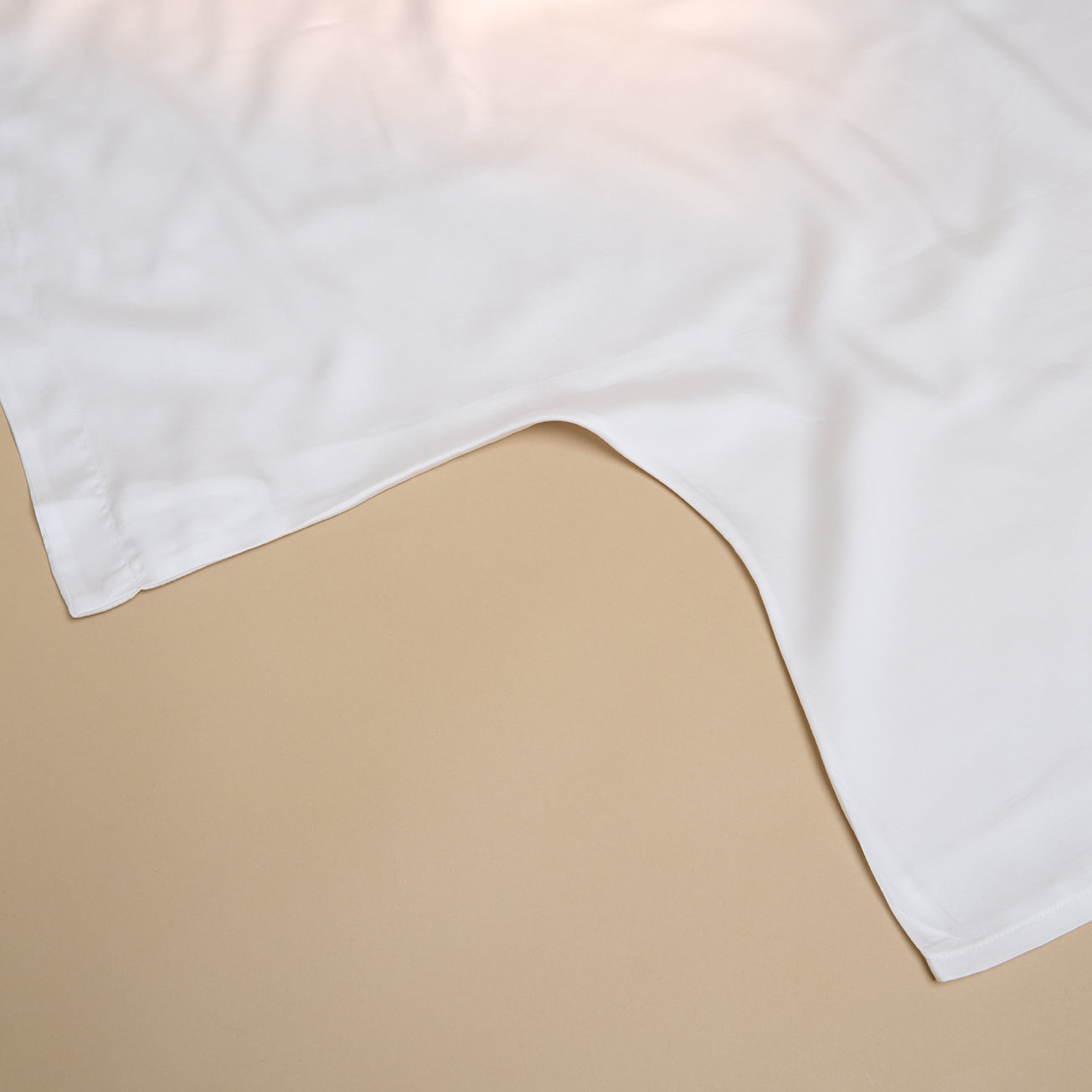 Instopstrook van TENCEL™ Sateen in Wit 