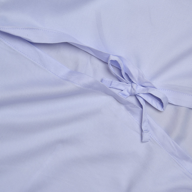 Sluiting van TENCEL™ Twill dekbedovertrek in Lavendel Blauw 