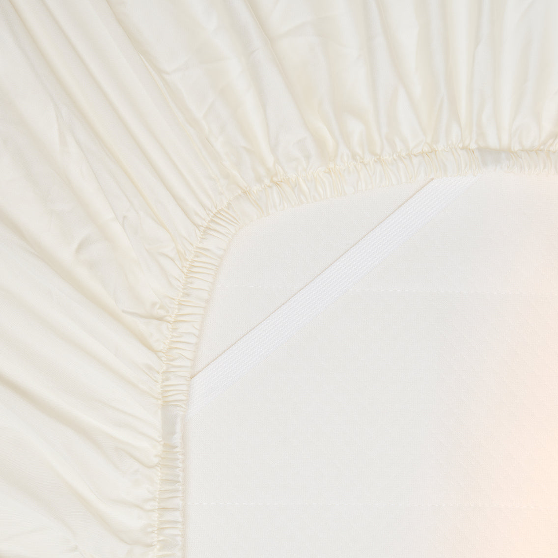Elastiek TENCEL Sateen Off White Hoeslaken 