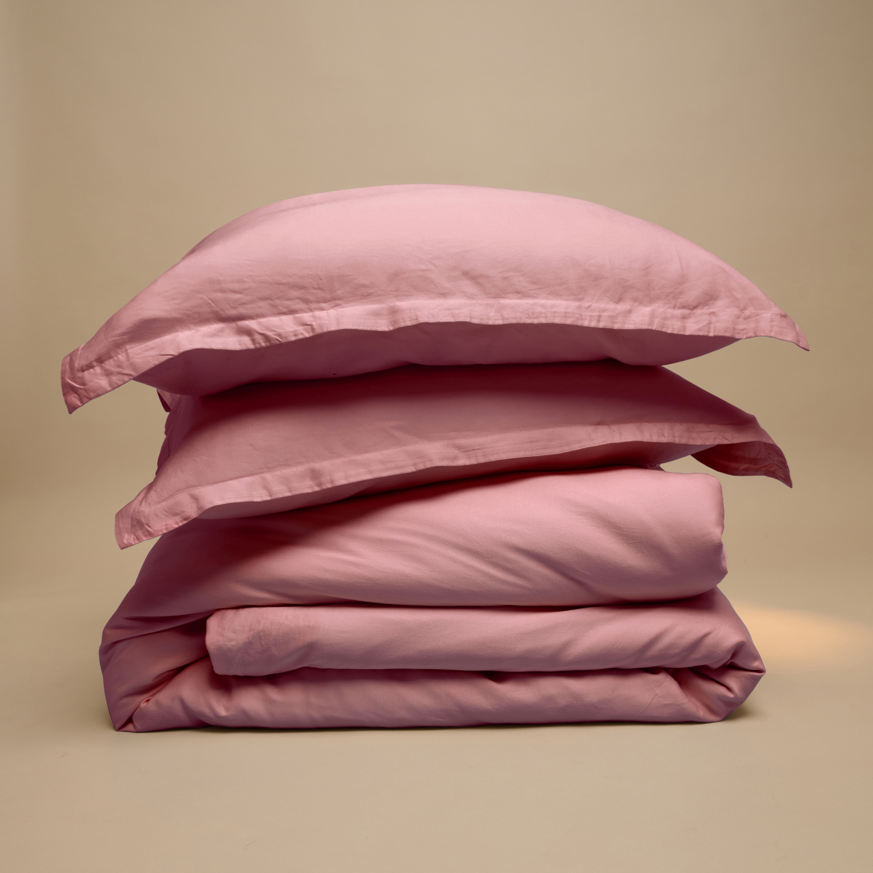 Tweepersoons TENCEL™ Sateen dekbedovertrek in Mauve met bijpassende kussenslopen
