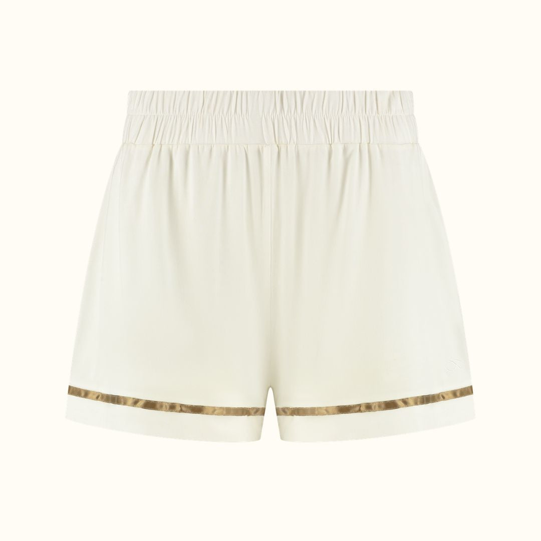 TENCEL™ Pyjama Short Dames Off White