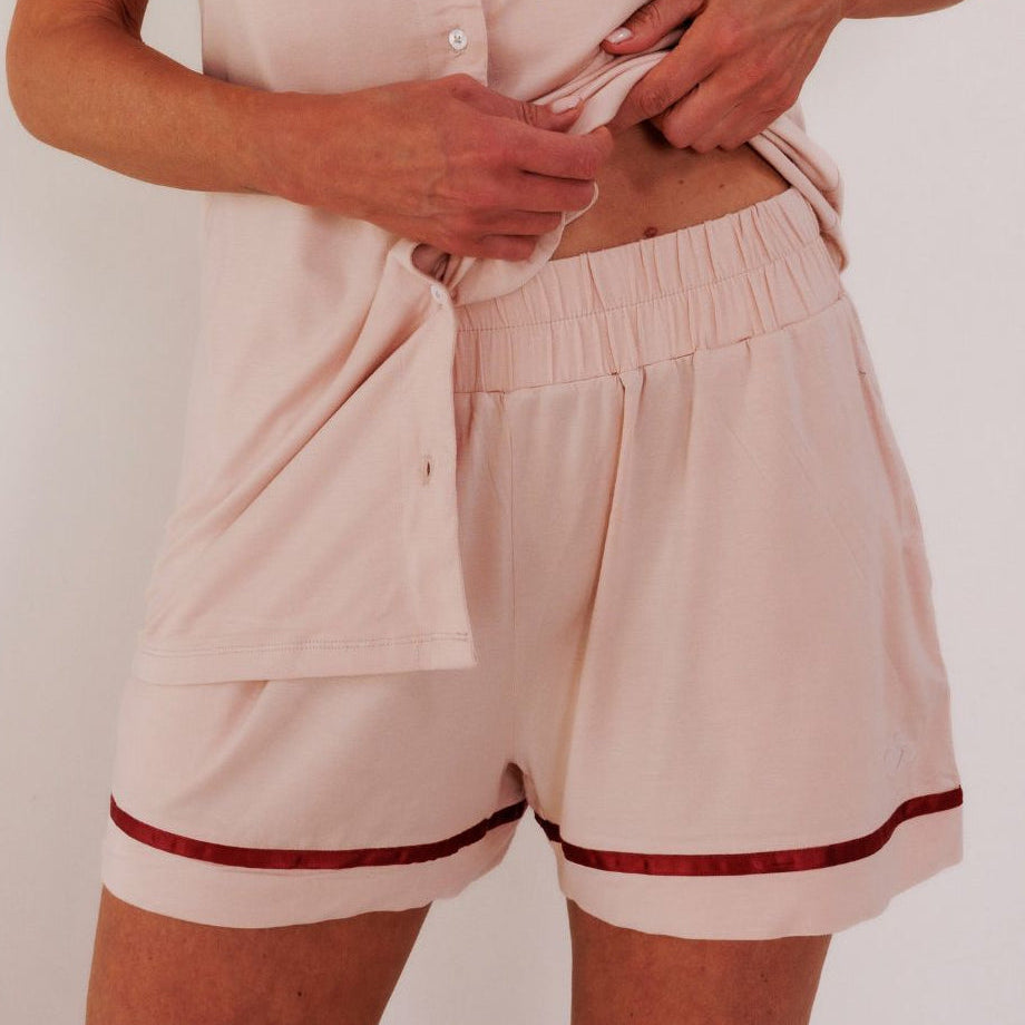TENCEL™ Pyjama Short Dames Powder Peach