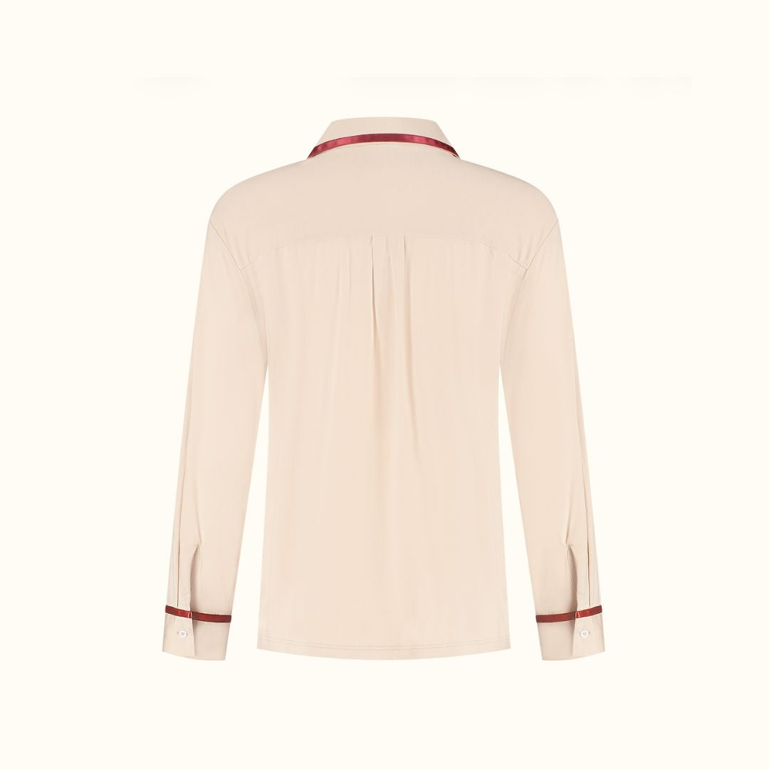 TENCEL™ Pyjama Shirt Dames Powder Peach