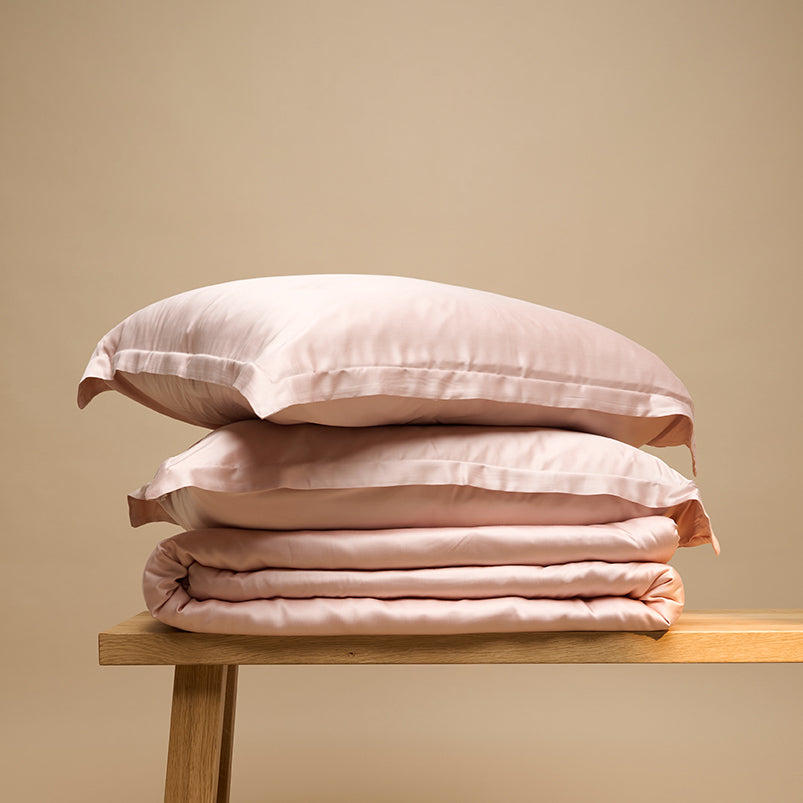 Eco Bamboe Dekbedovertrek Powder peach