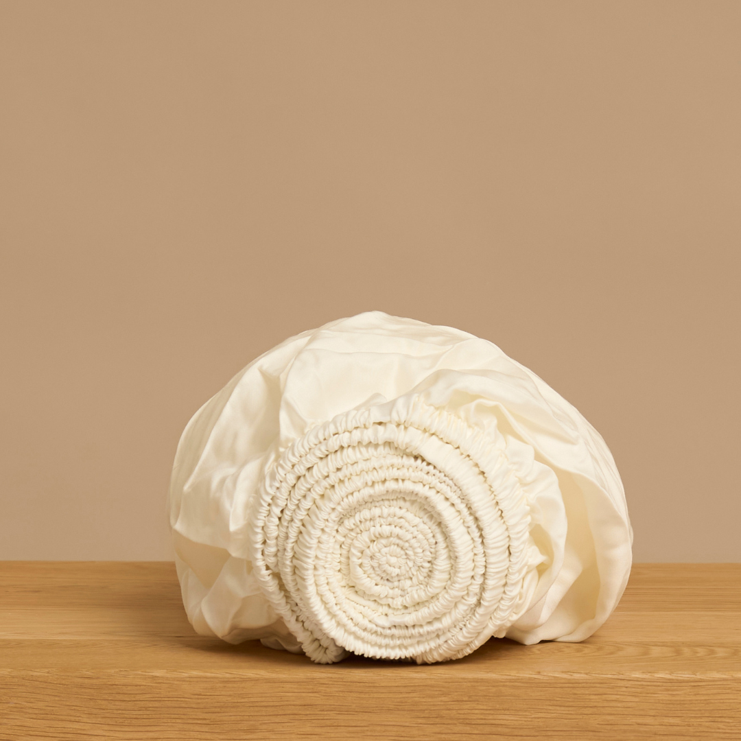 🎁 TENCEL™ - Sateen Hoeslaken Off White (100% off)