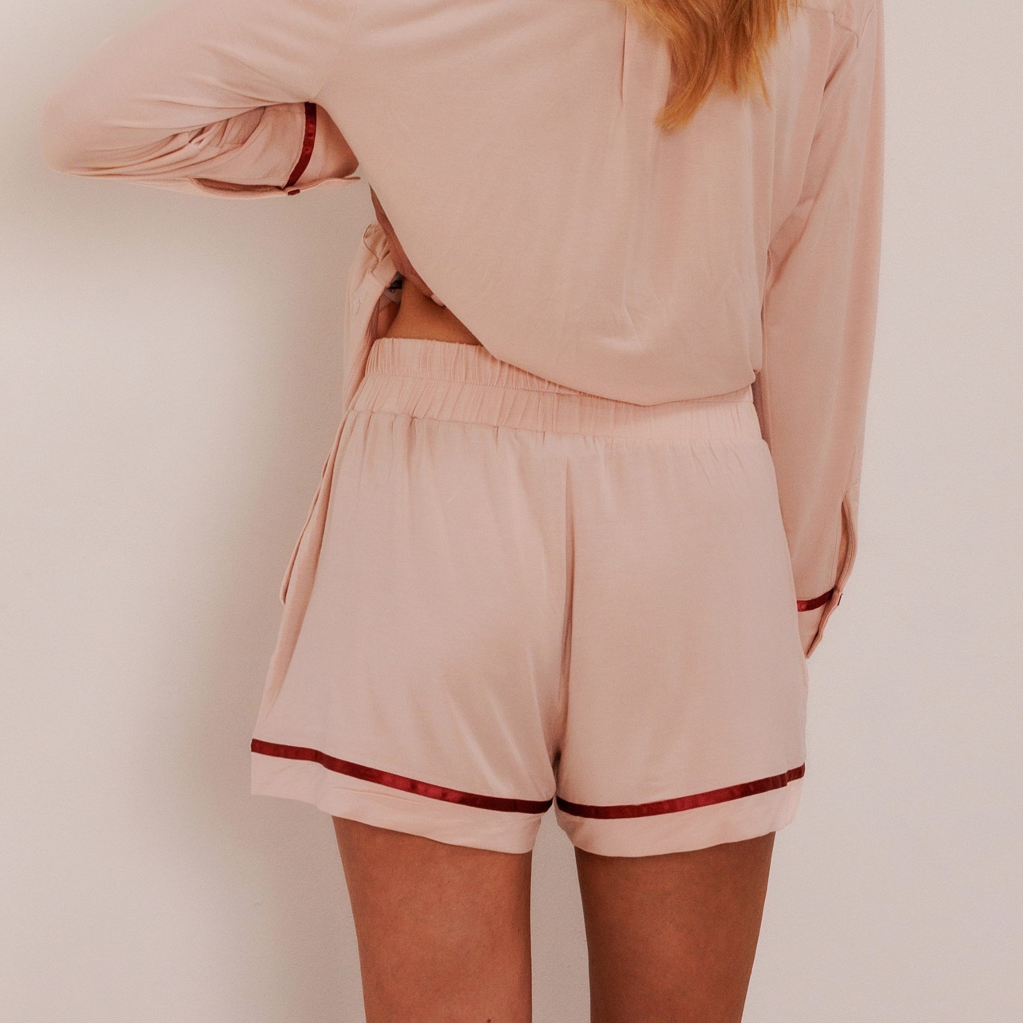 TENCEL™ Pyjama Short Dames Powder Peach