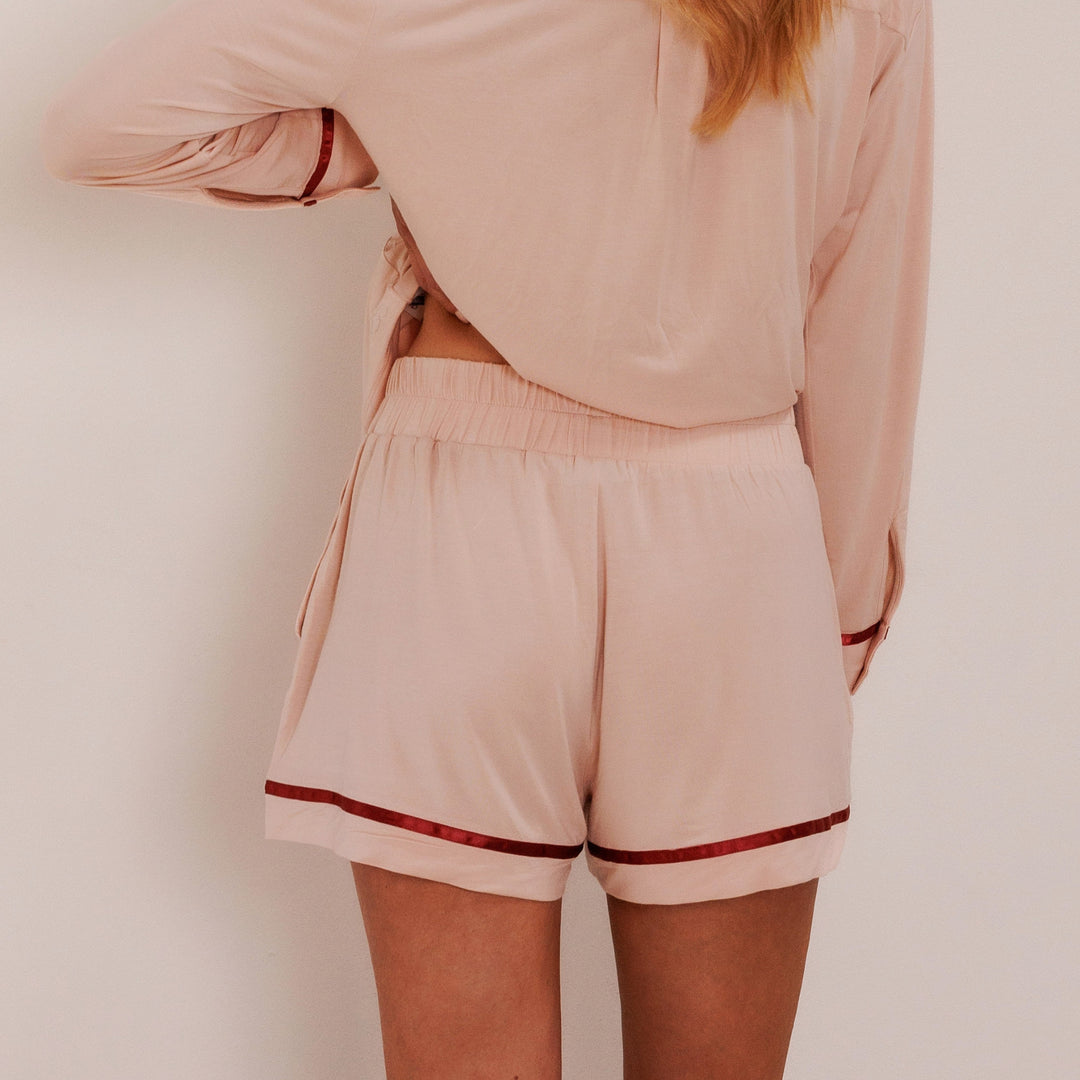 TENCEL™ Pyjama Short Dames Powder Peach