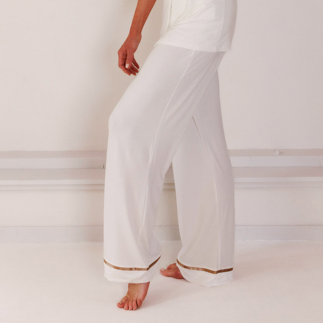 TENCEL™ Pyjama Broek Dames Off White