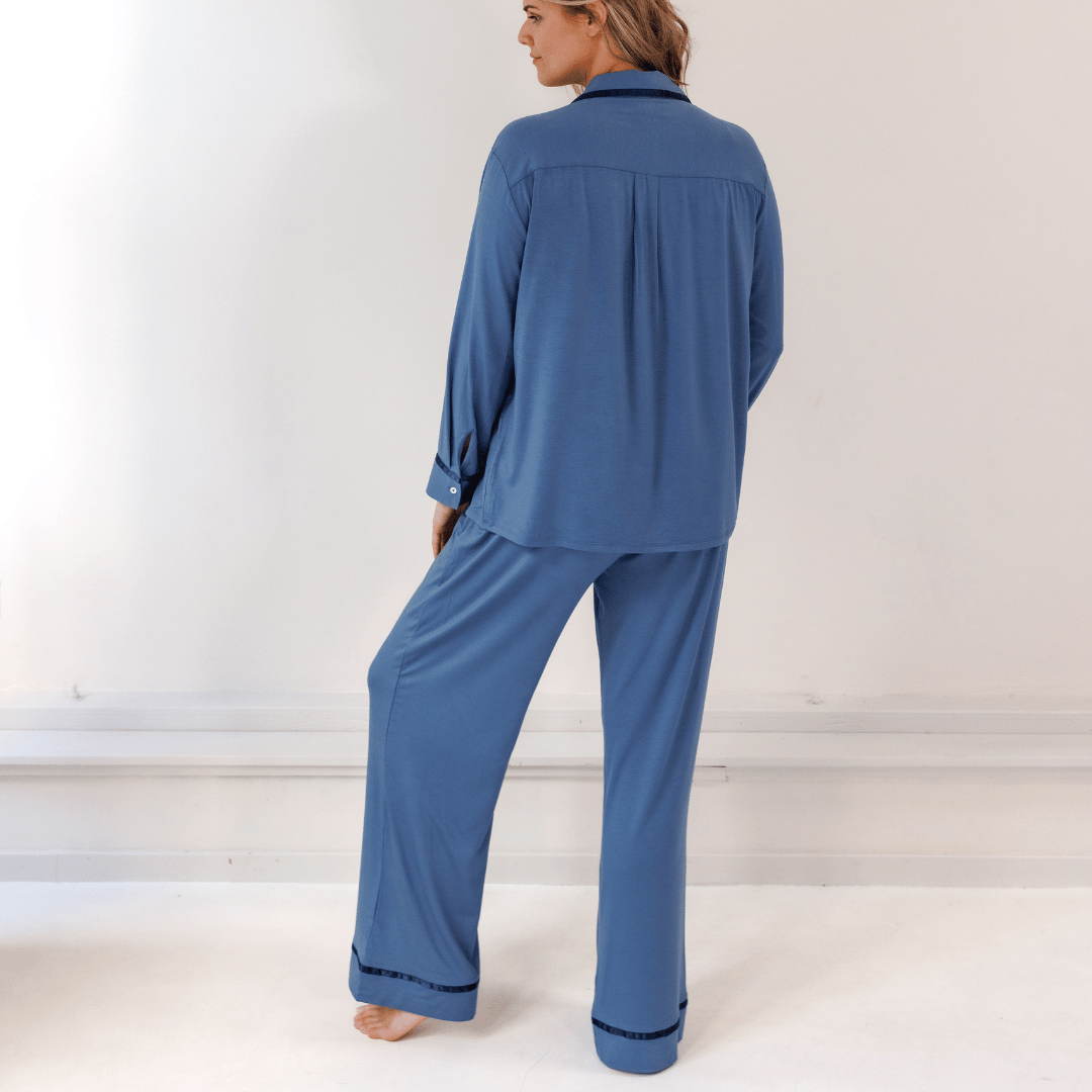 TENCEL™ Pyjama Set Dames Donker Blauw