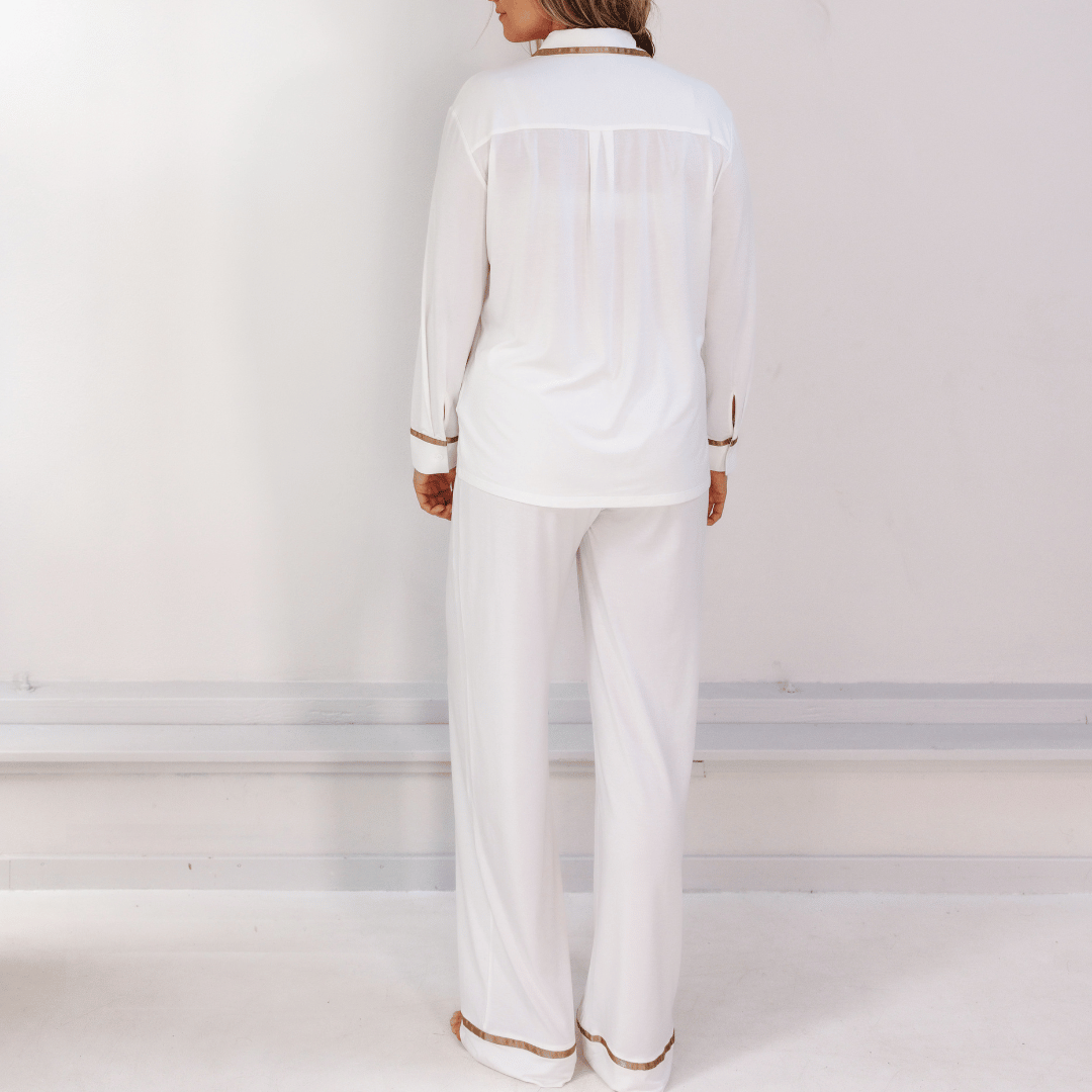 TENCEL™ Pyjama Broek Dames Off White