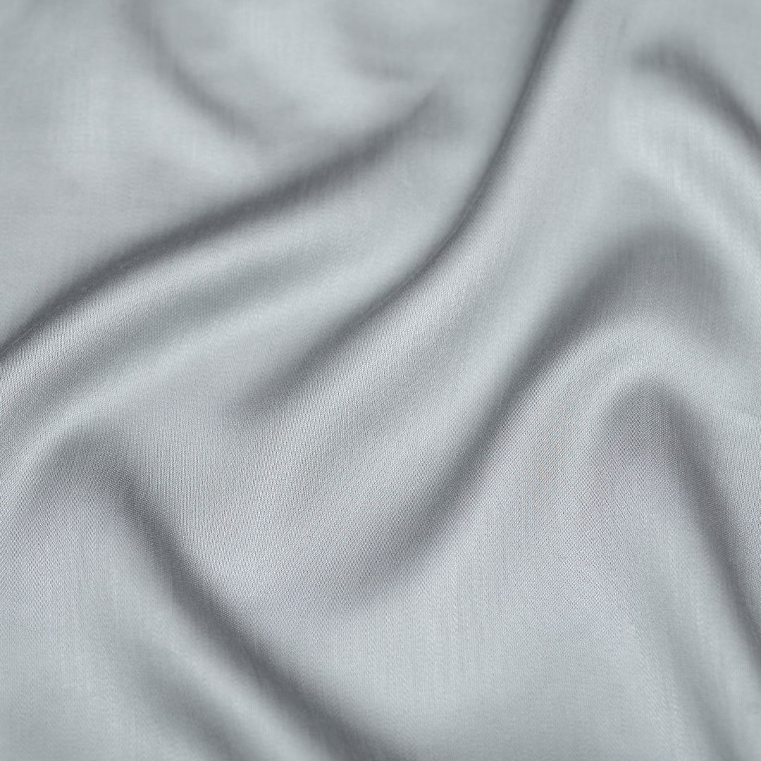 Tencel stof grijs blauw