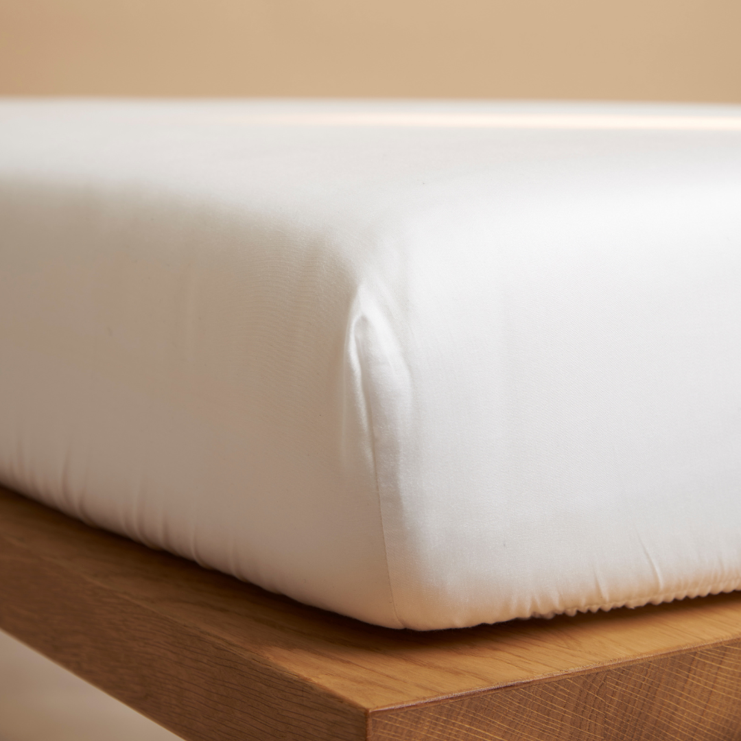 100% TENCEL Wit hoeslaken om matras 
