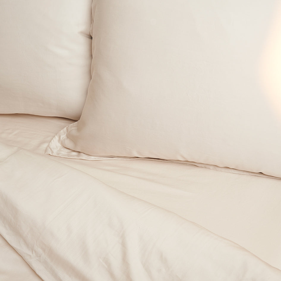 Tencel kussenslopen in de kleur beige