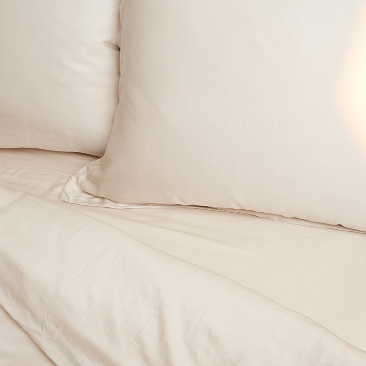 Tencel kussenslopen in de kleur beige