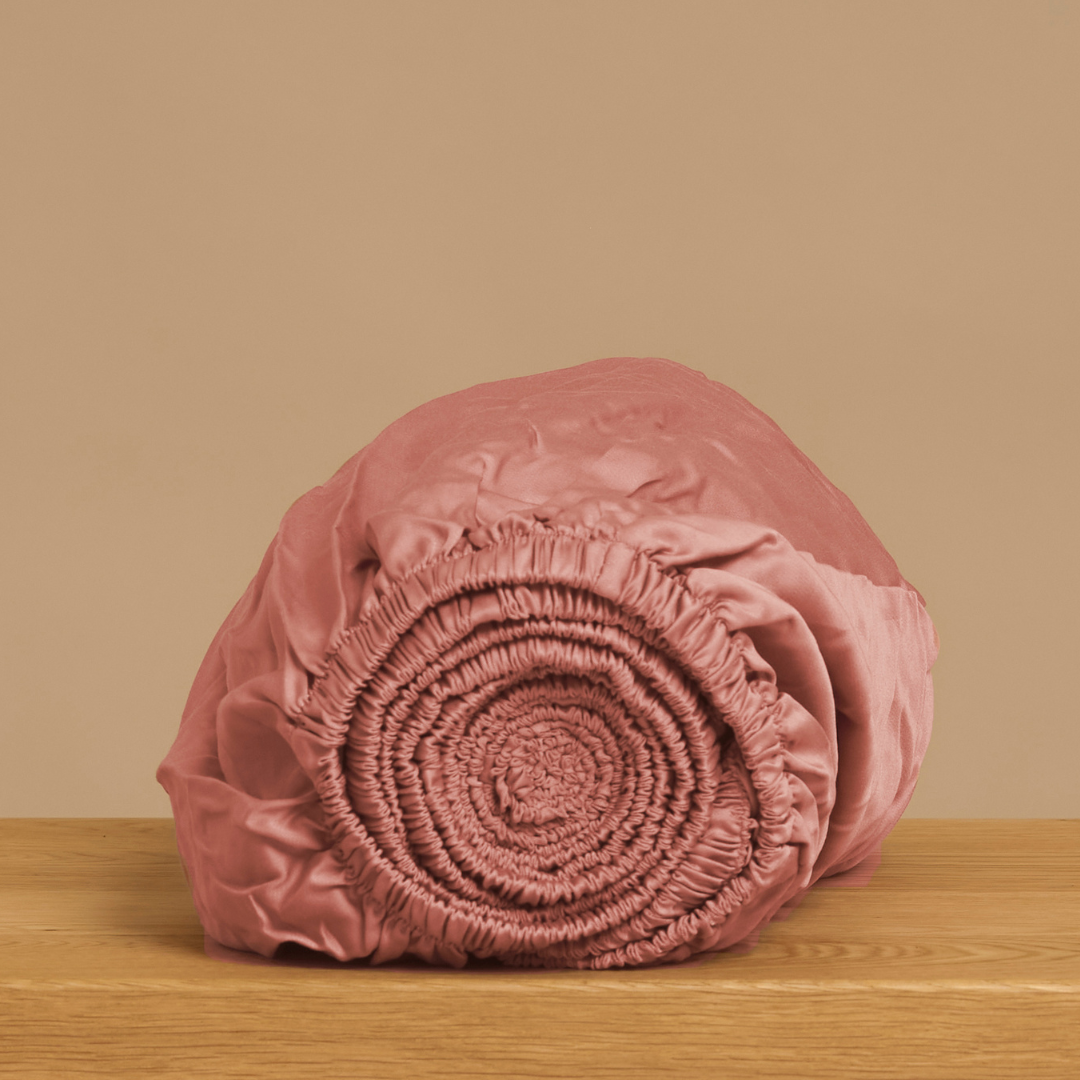 🎁 TENCEL™ - Sateen Hoeslaken Terra Roze (100% off)