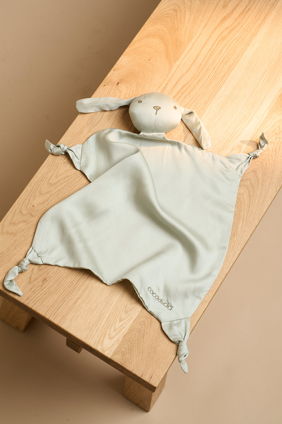 TENCEL™ Sateen Knuffeldoek Grijs Groen
