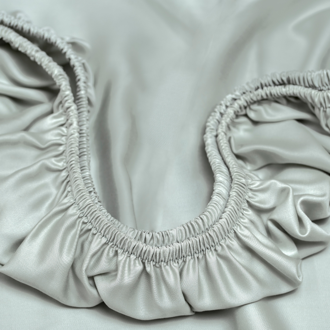 tencel hoeslaken groen grijs met elastiek